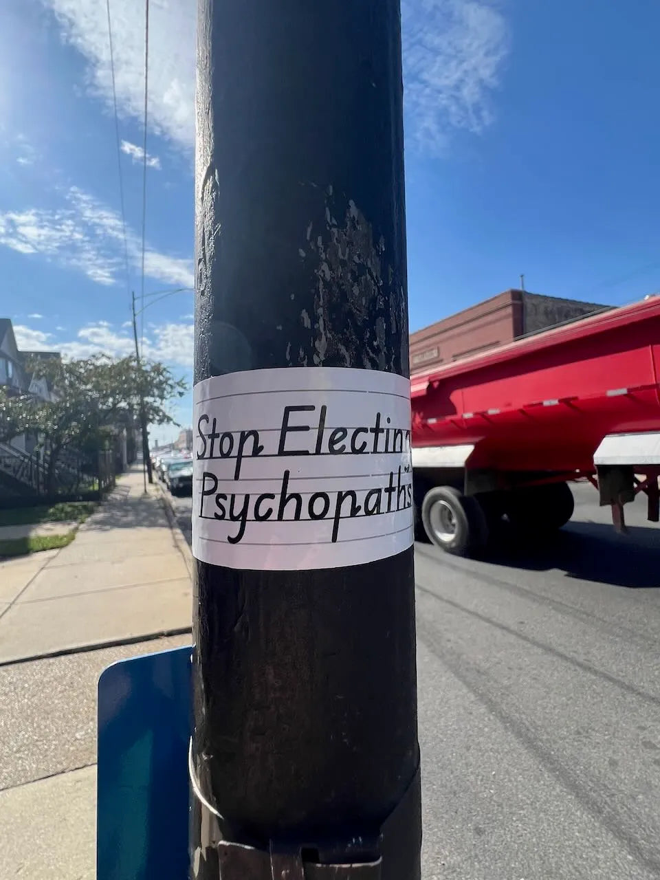 Stop Electing Psychopaths Sticker